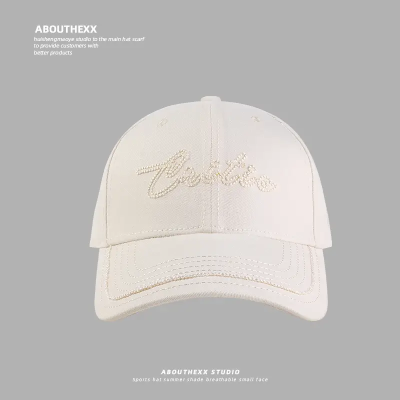 Women's Korean Style Hard Top Hat with Letter Embroidery — feature 5