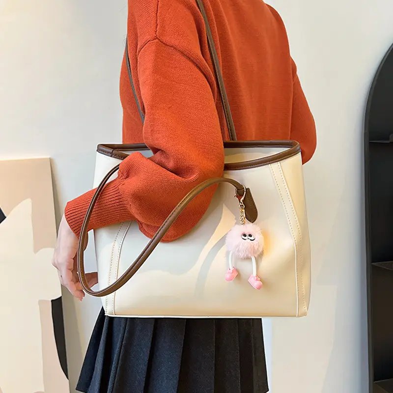 Korean Style Shoulder Bag Beige 2026 Spring Summer - Image 6