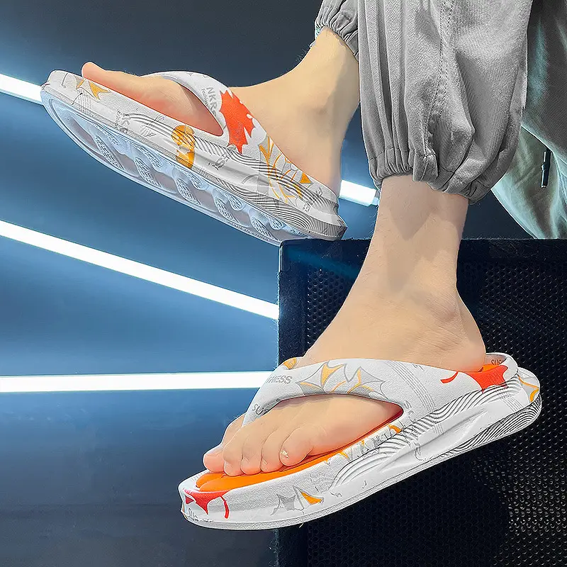Flip-flops for Men's Summer Outer Wear 2024 New Soft Sole Slippers Sports and Leisure Wading Flip-flops Beach Sandals - Image 9