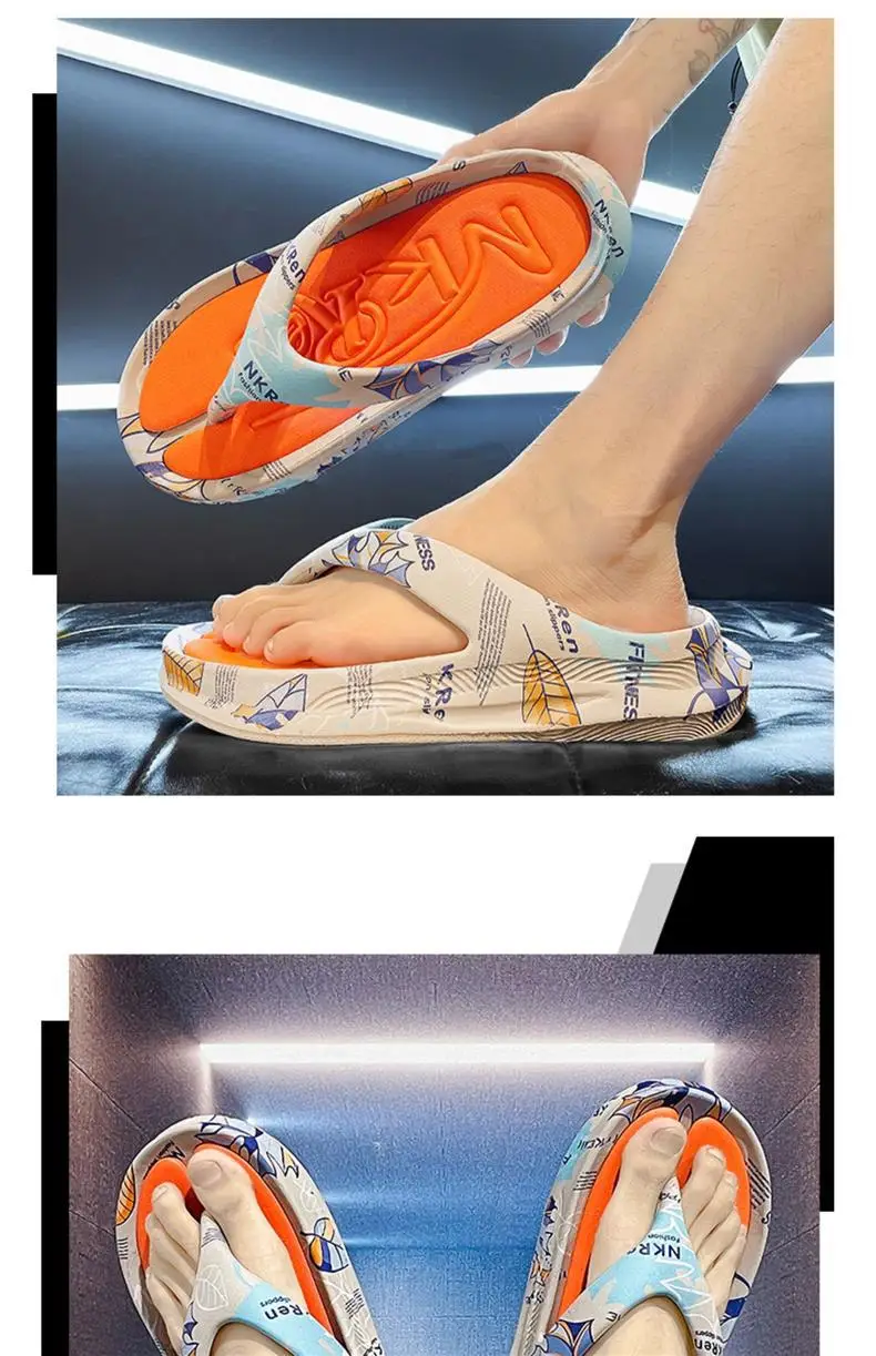 Flip-flops for Men's Summer Outer Wear 2024 New Soft Sole Slippers Sports and Leisure Wading Flip-flops Beach Sandals — feature 13