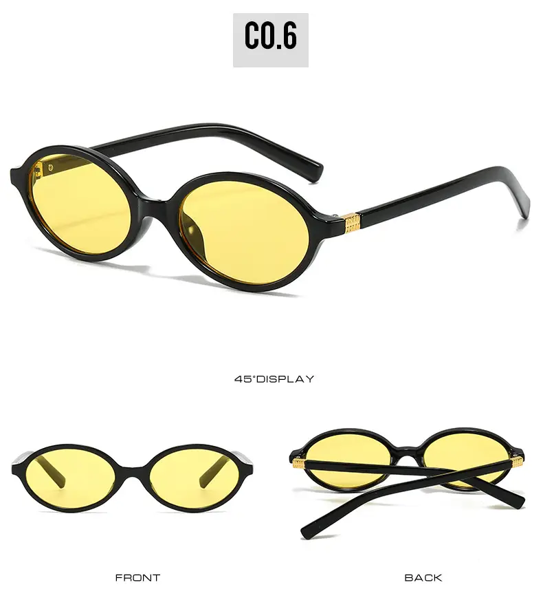 Oval Sunglasses for Women Black High-End Fashion β feature 12