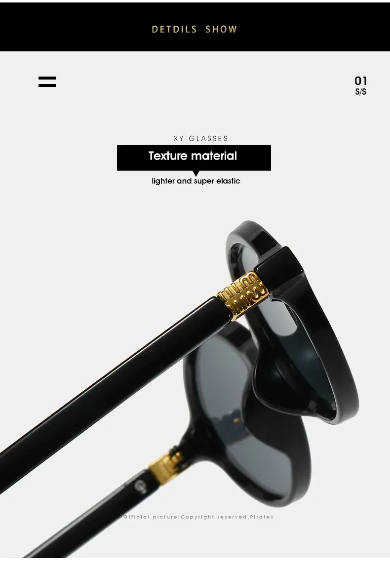 Oval Sunglasses for Women Black High-End Fashion β feature 15