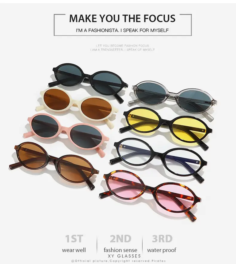 Oval Sunglasses for Women Black High-End Fashion β feature 3