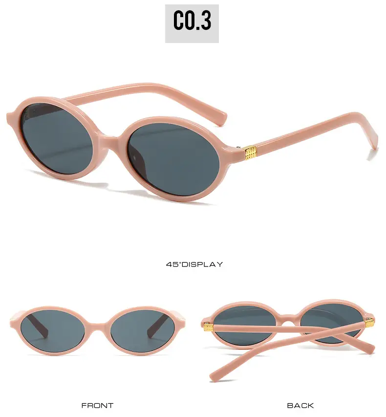 Oval Sunglasses for Women Black High-End Fashion β feature 9