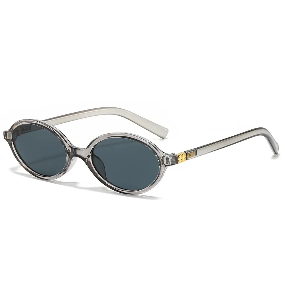 Oval Sunglasses for Women Black High-End Fashion - Image 5