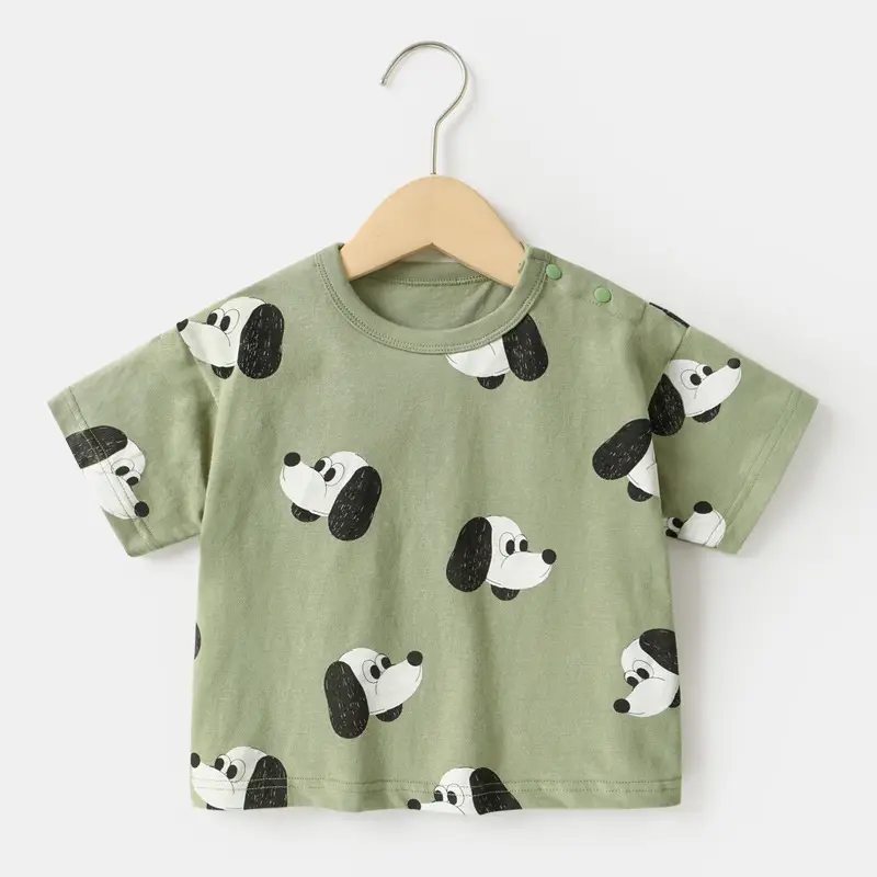 Baby T-shirt Animal Print Summer Casual Short Sleeve - Image 2