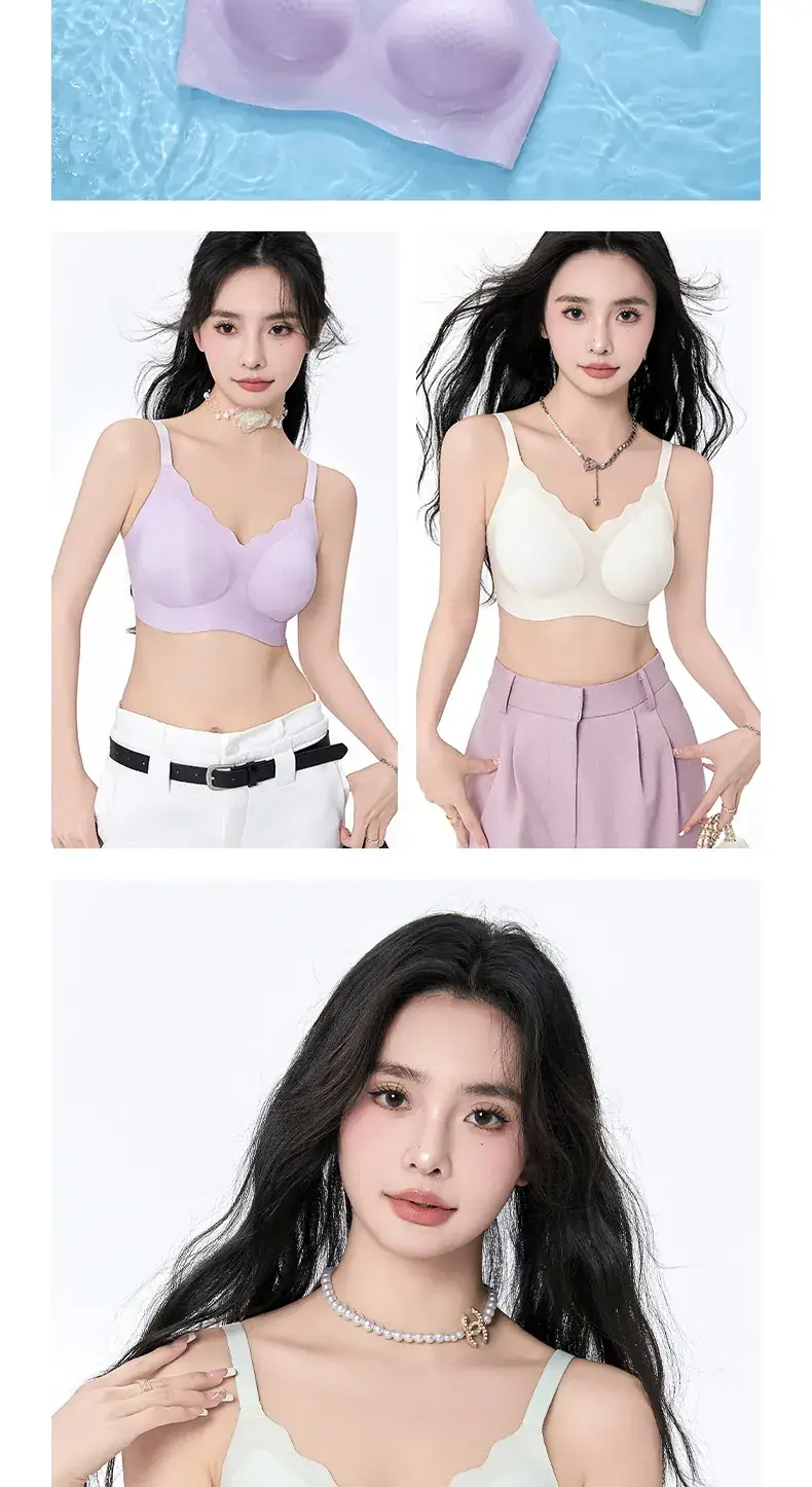 Women's Jelly Bra Push Up Cool Breathable Summer Underwear — feature 22