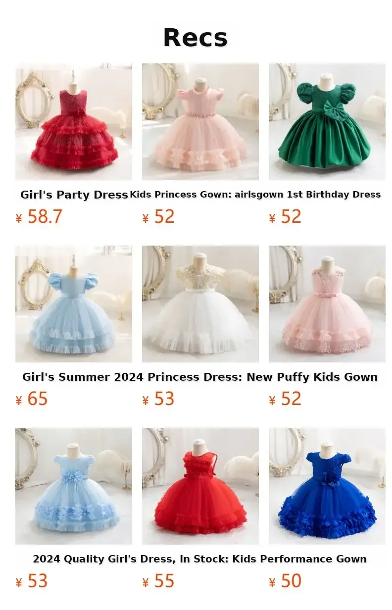 Children's Funny Western Style New Children's Birthday Party Princess Dress Dress dress Girl Flower Girl Dress Dress Wholesale — feature 1