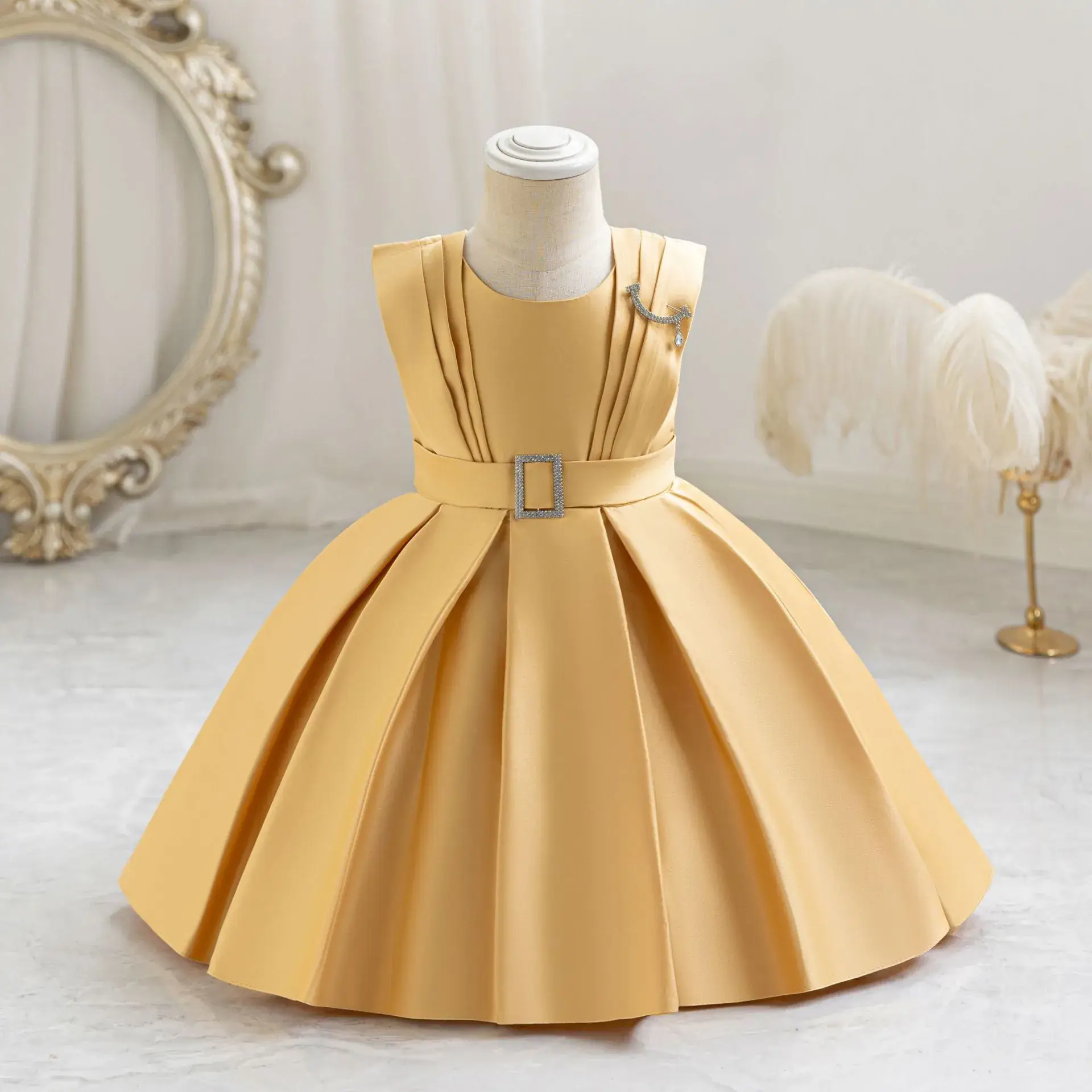 Children's Funny Western Style New Children's Birthday Party Princess Dress Dress dress Girl Flower Girl Dress Dress Wholesale - Image 4