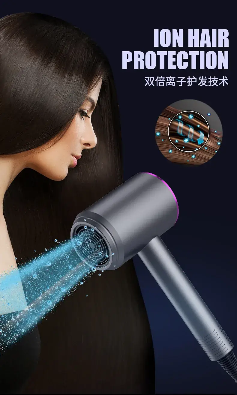 Green Hair Dryer with Blue Negative Ion Technology — feature 11