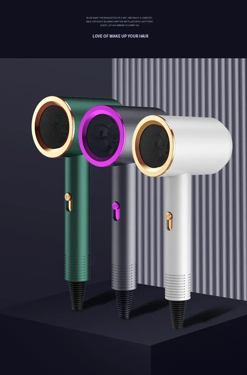 Green Hair Dryer with Blue Negative Ion Technology — feature 17