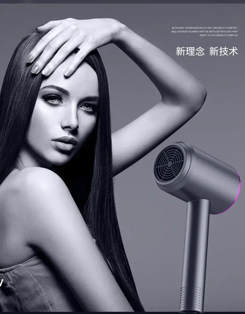 Green Hair Dryer with Blue Negative Ion Technology — feature 8