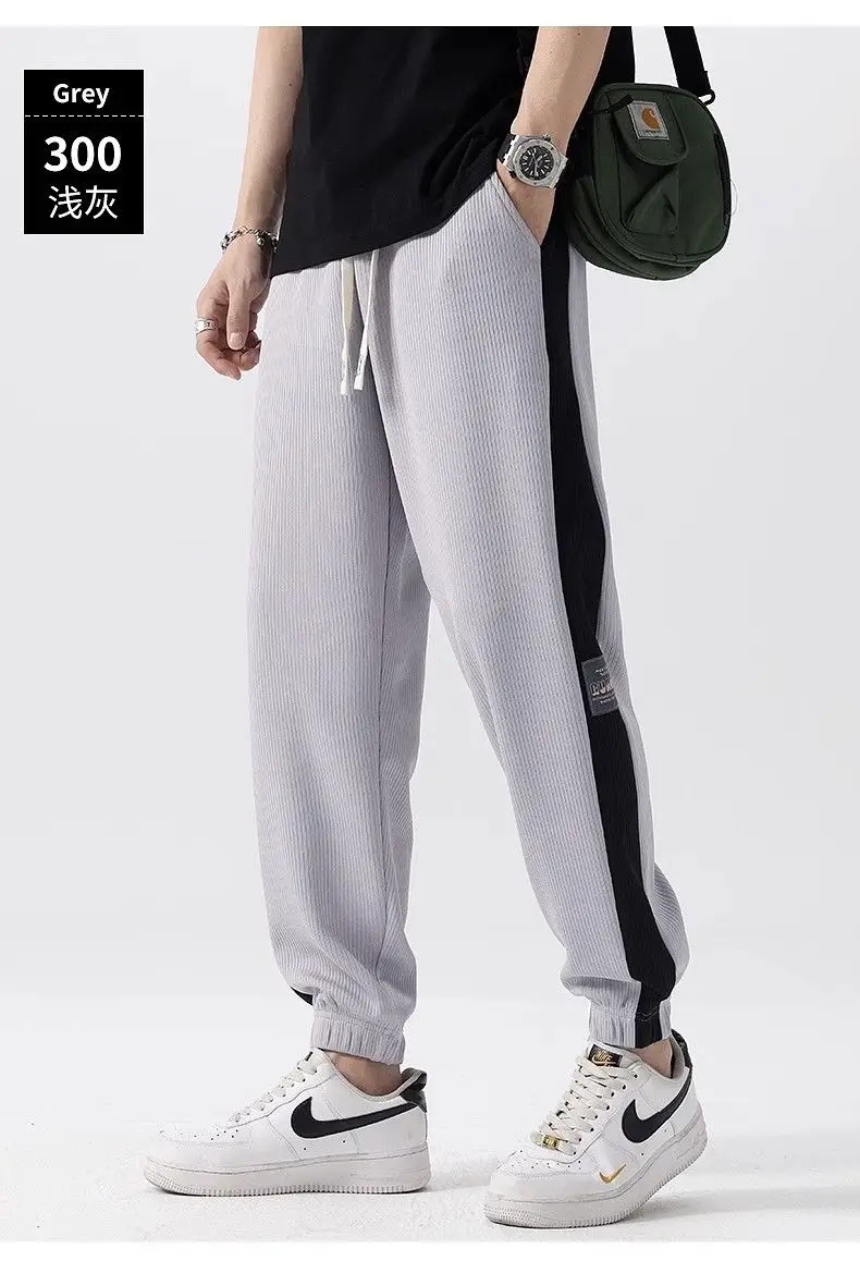 Men Ice Silk Straight Pants Summer Loose Comfortable — feature 10