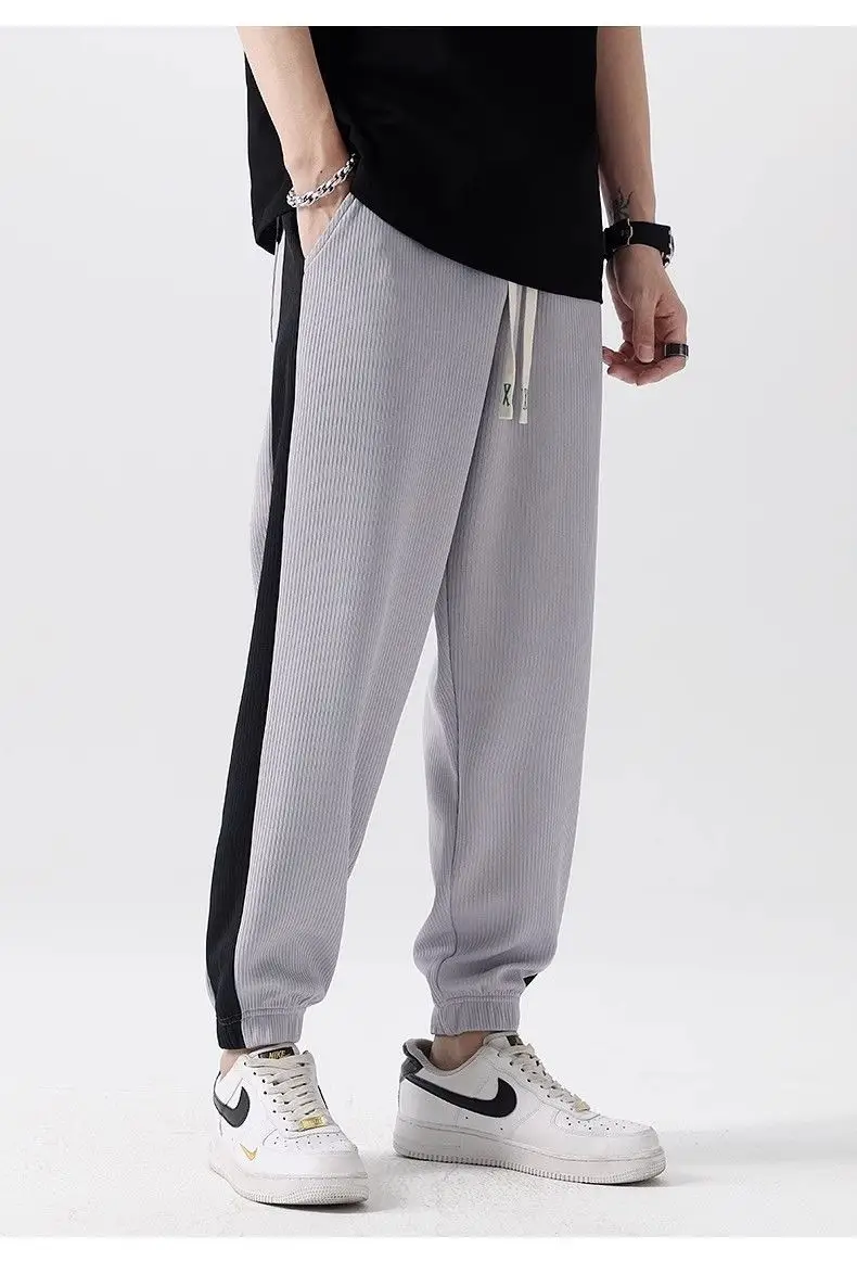 Men Ice Silk Straight Pants Summer Loose Comfortable — feature 11