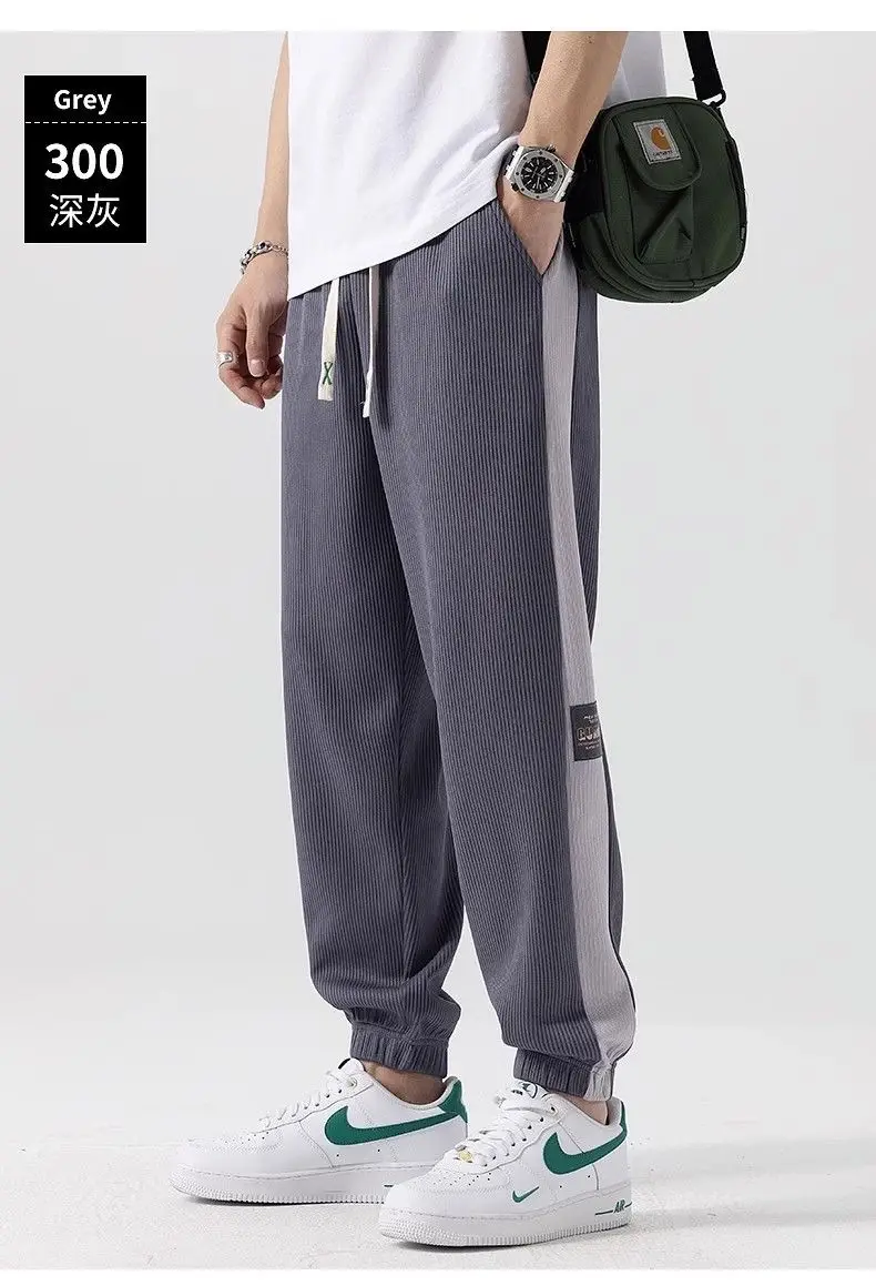 Men Ice Silk Straight Pants Summer Loose Comfortable — feature 12