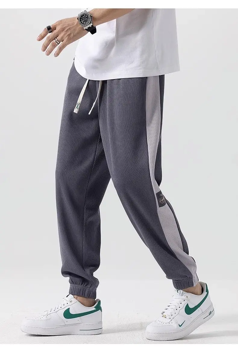 Men Ice Silk Straight Pants Summer Loose Comfortable — feature 13