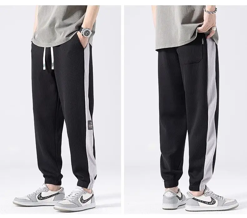 Men Ice Silk Straight Pants Summer Loose Comfortable — feature 8