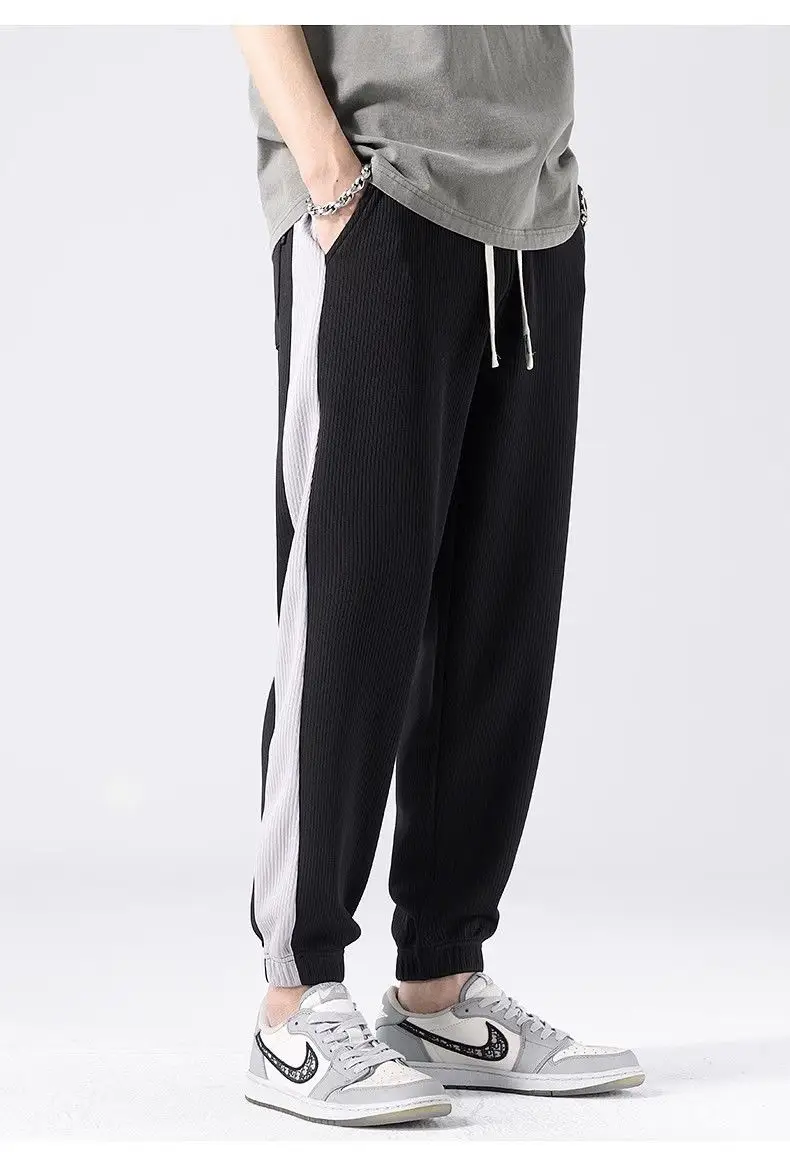 Men Ice Silk Straight Pants Summer Loose Comfortable — feature 9