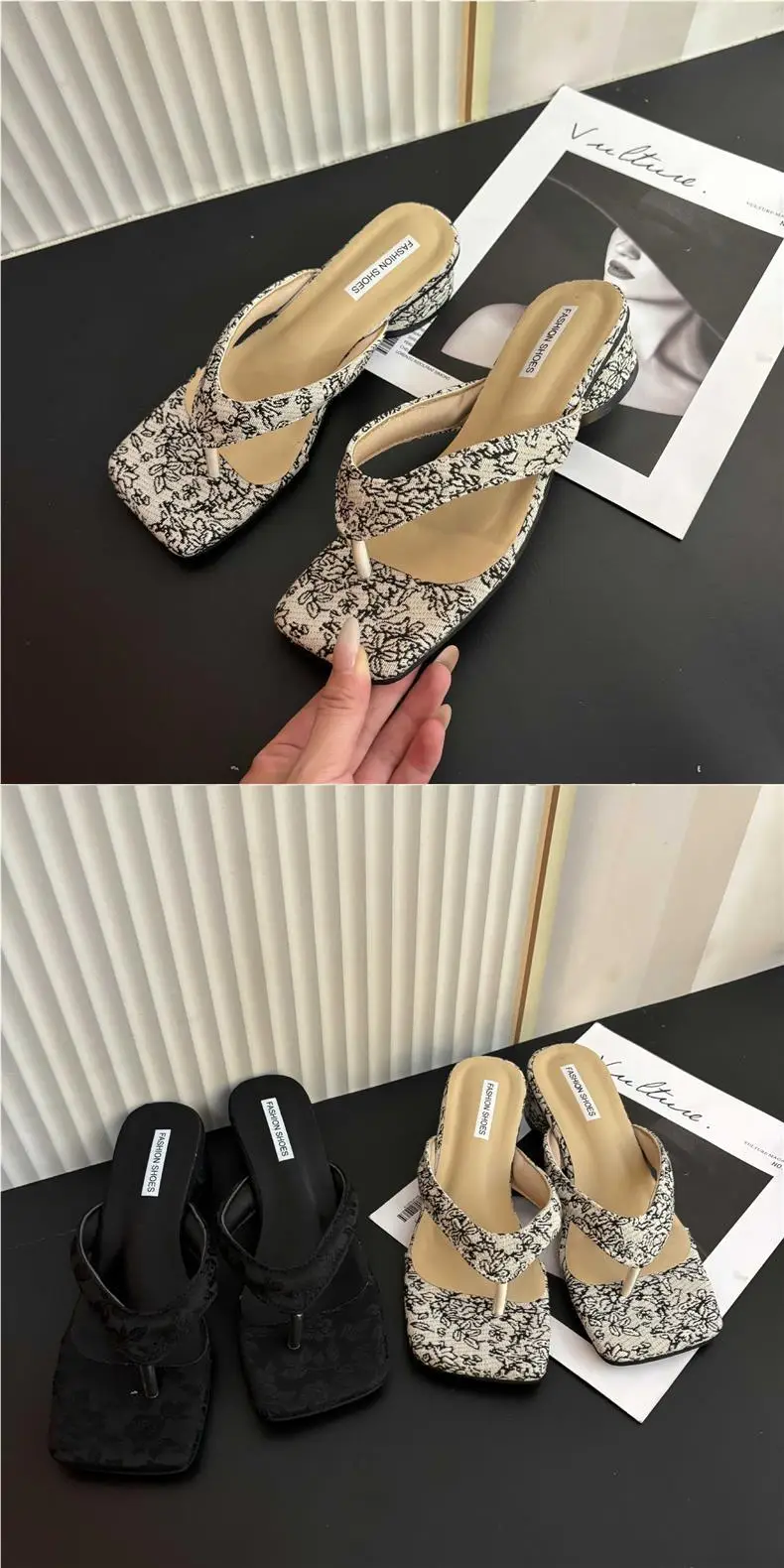 Flip-Flops for Women with Thick Heels, Summer Outdoor Wear, 2026 New Style, French Beach Thong Sandals, Fairy Style — feature 1