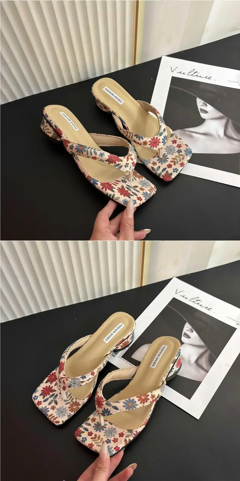 Flip-Flops for Women with Thick Heels, Summer Outdoor Wear, 2026 New Style, French Beach Thong Sandals, Fairy Style — feature 2