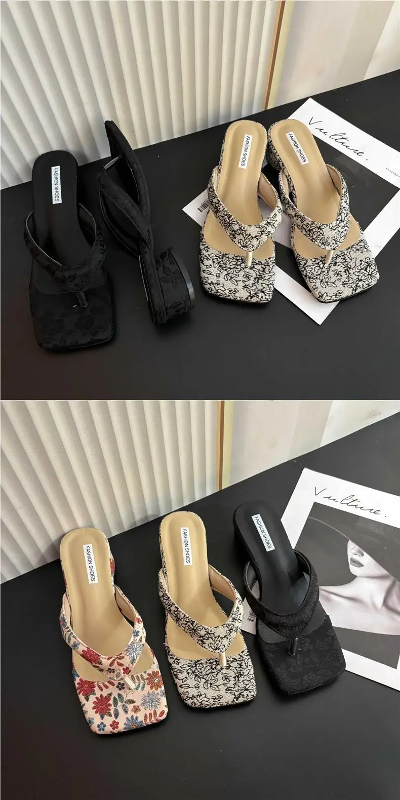 Flip-Flops for Women with Thick Heels, Summer Outdoor Wear, 2026 New Style, French Beach Thong Sandals, Fairy Style — feature 3