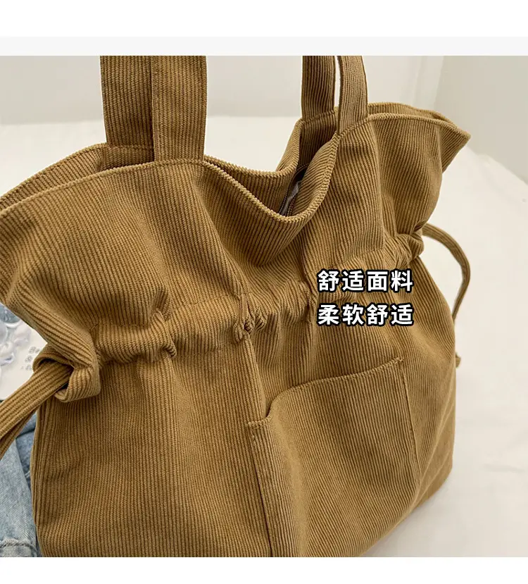 Green Drawstring Tote Bag for Women 2024 — feature 5