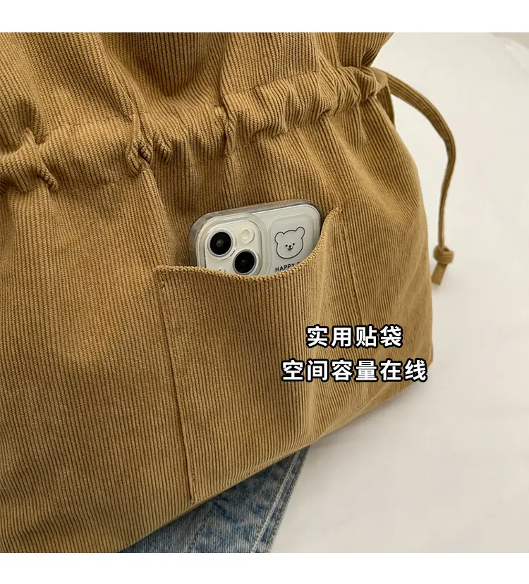 Green Drawstring Tote Bag for Women 2024 — feature 6