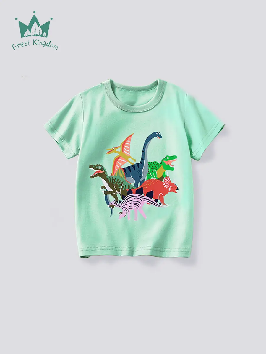 Children's Yellow Excavator T-Shirt 2025 Summer - Image 14