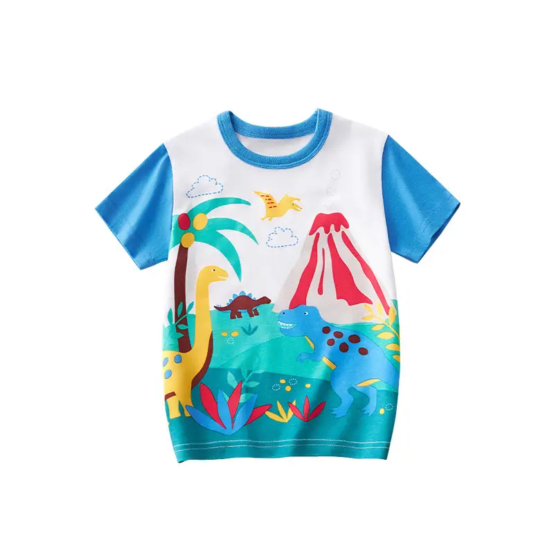 Children's Yellow Excavator T-Shirt 2025 Summer - Image 10
