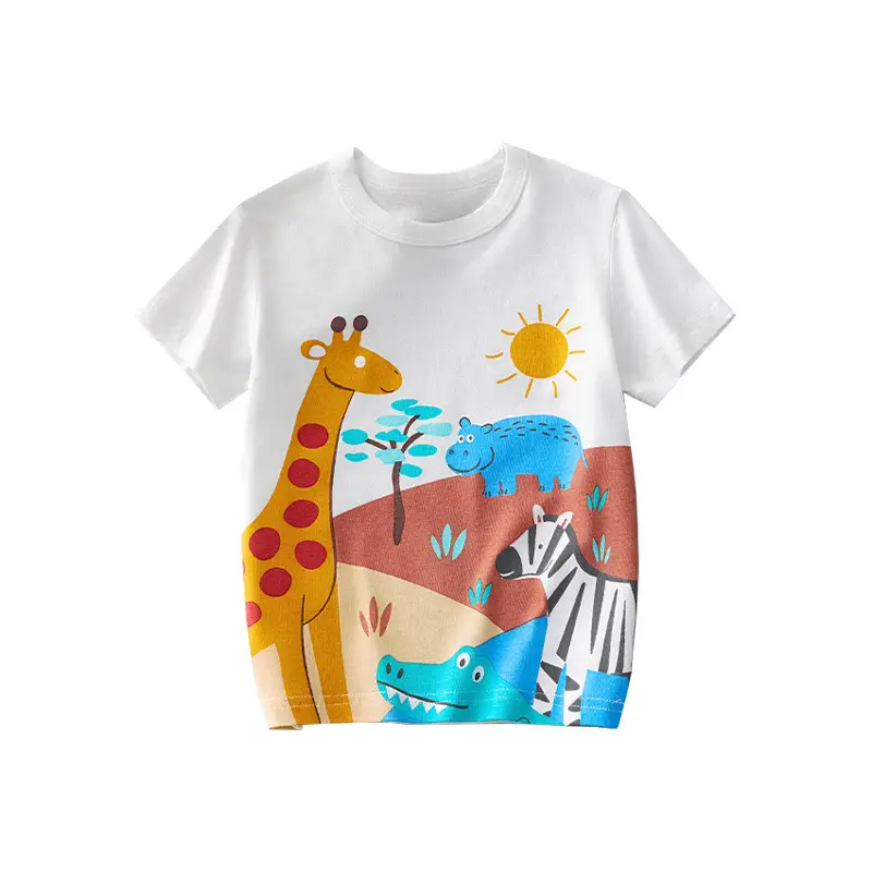 Children's Yellow Excavator T-Shirt 2025 Summer - Image 11