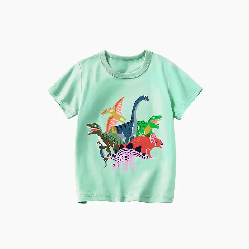 Children's Yellow Excavator T-Shirt 2025 Summer - Image 12