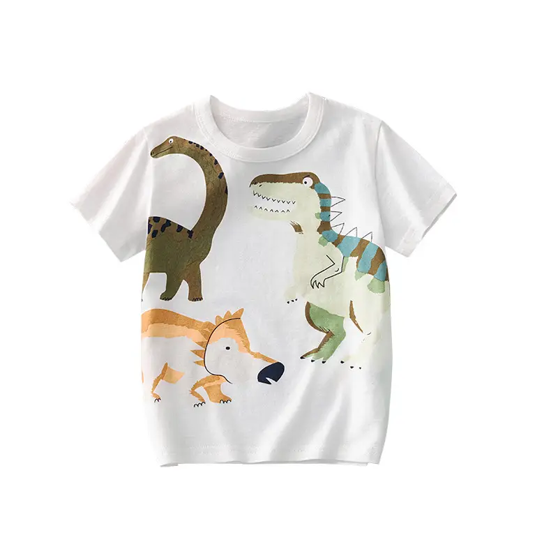 Children's Yellow Excavator T-Shirt 2025 Summer - Image 3