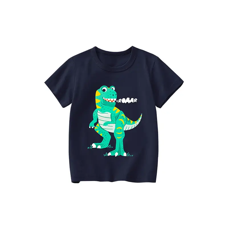 Children's Yellow Excavator T-Shirt 2025 Summer - Image 7