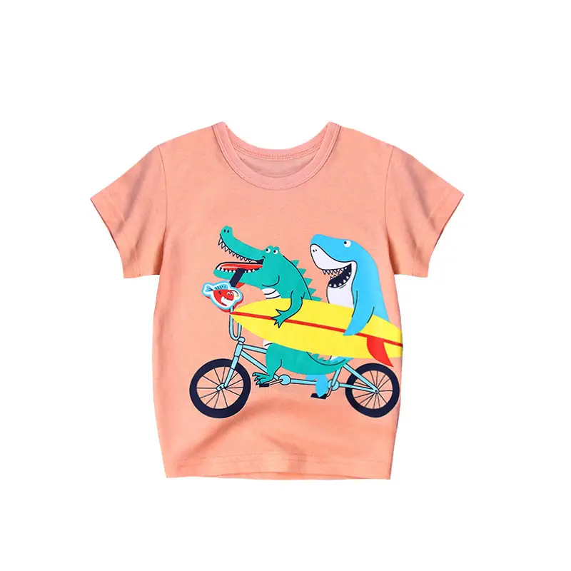 Children's Yellow Excavator T-Shirt 2025 Summer - Image 8
