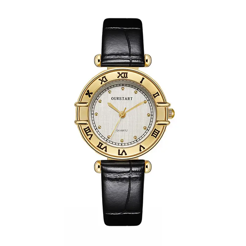 Retro Style Women's Quartz Watch with Brown Leather Belt - Image 6