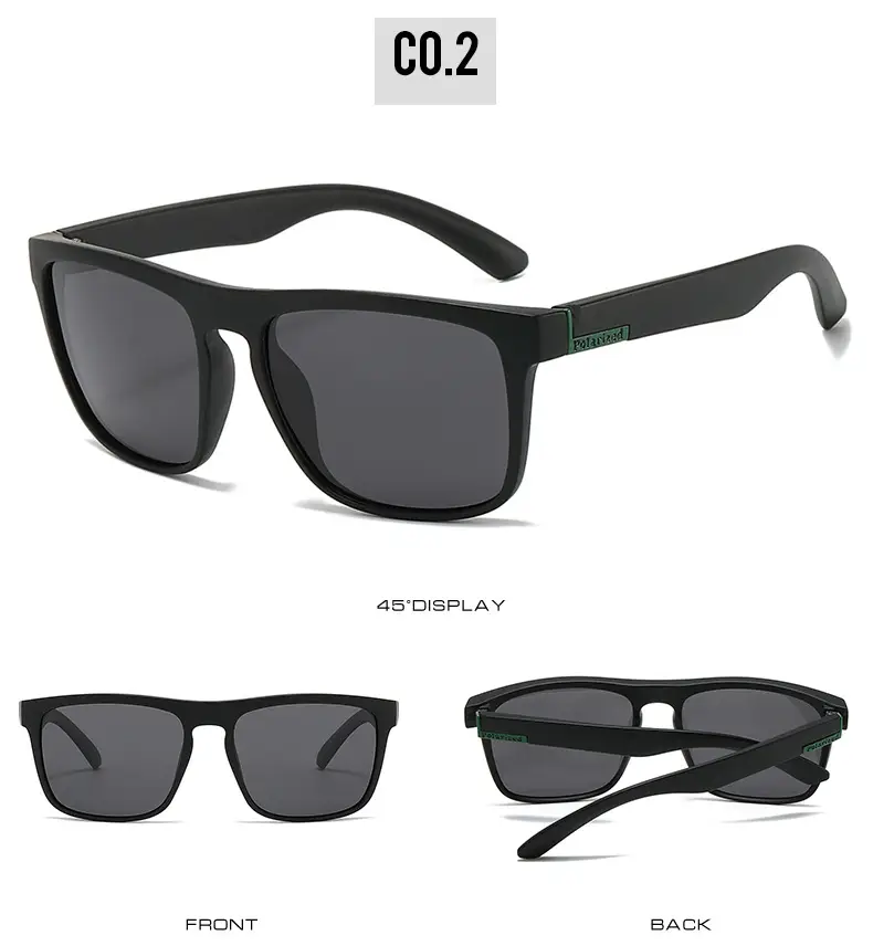 Men Polarized Anti-UV Sunglasses Blue Tinted β feature 10
