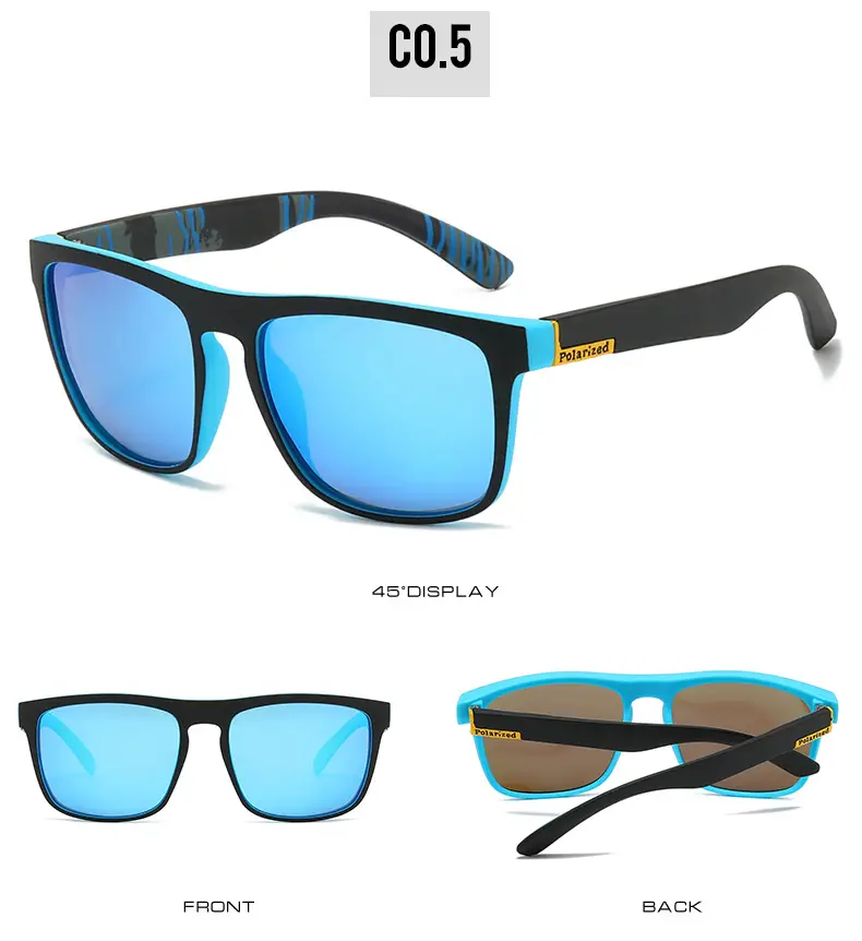 Men Polarized Anti-UV Sunglasses Blue Tinted β feature 13