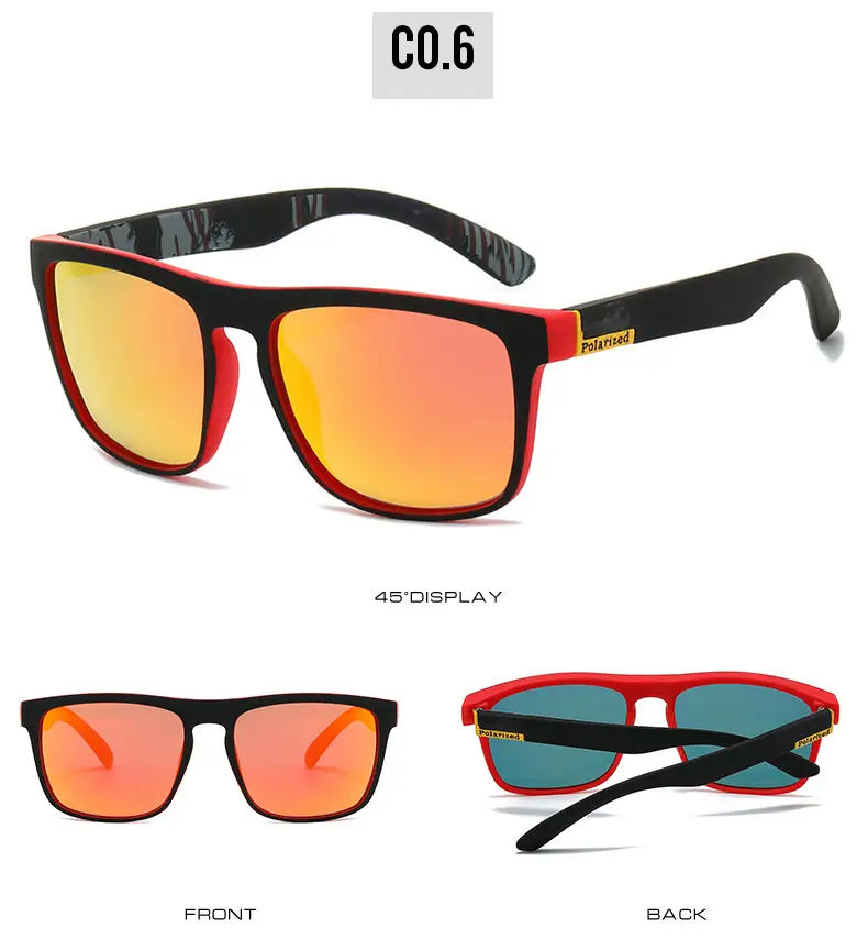 Men Polarized Anti-UV Sunglasses Blue Tinted β feature 14