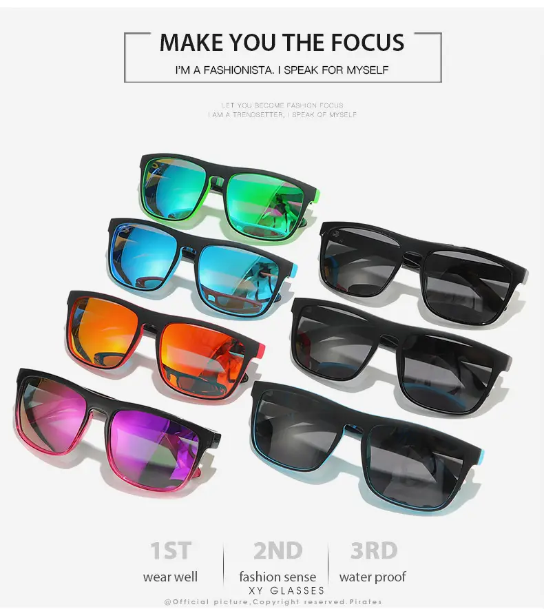 Men Polarized Anti-UV Sunglasses Blue Tinted β feature 3