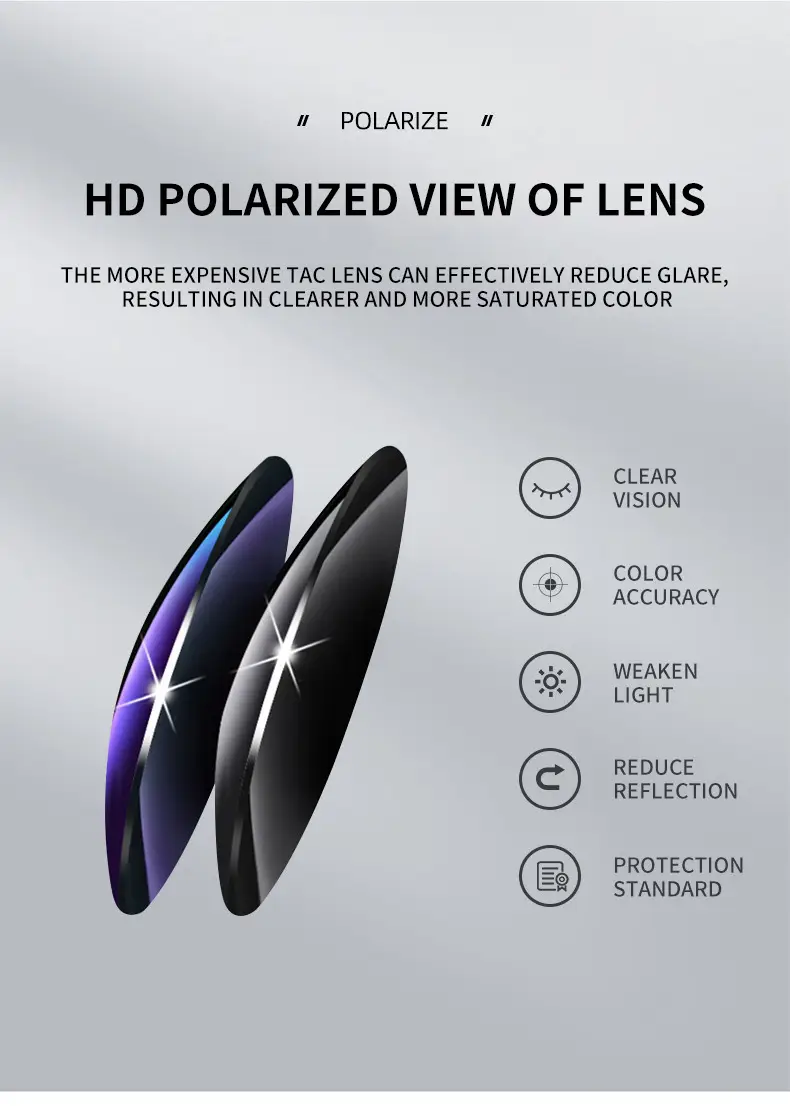 Men Polarized Anti-UV Sunglasses Blue Tinted β feature 5