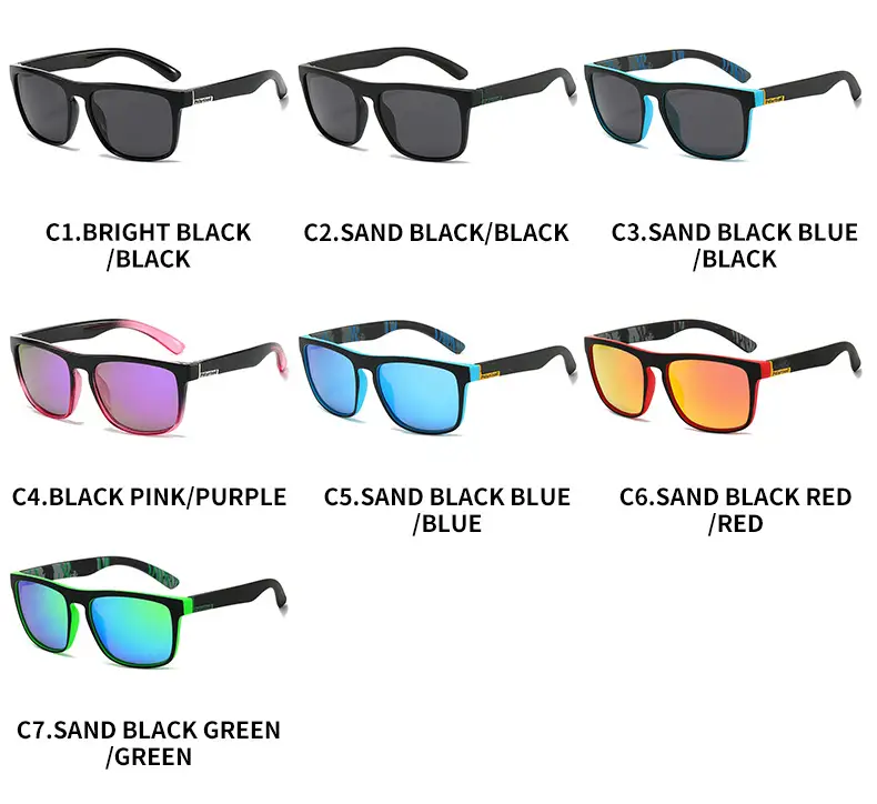 Men Polarized Anti-UV Sunglasses Blue Tinted β feature 8