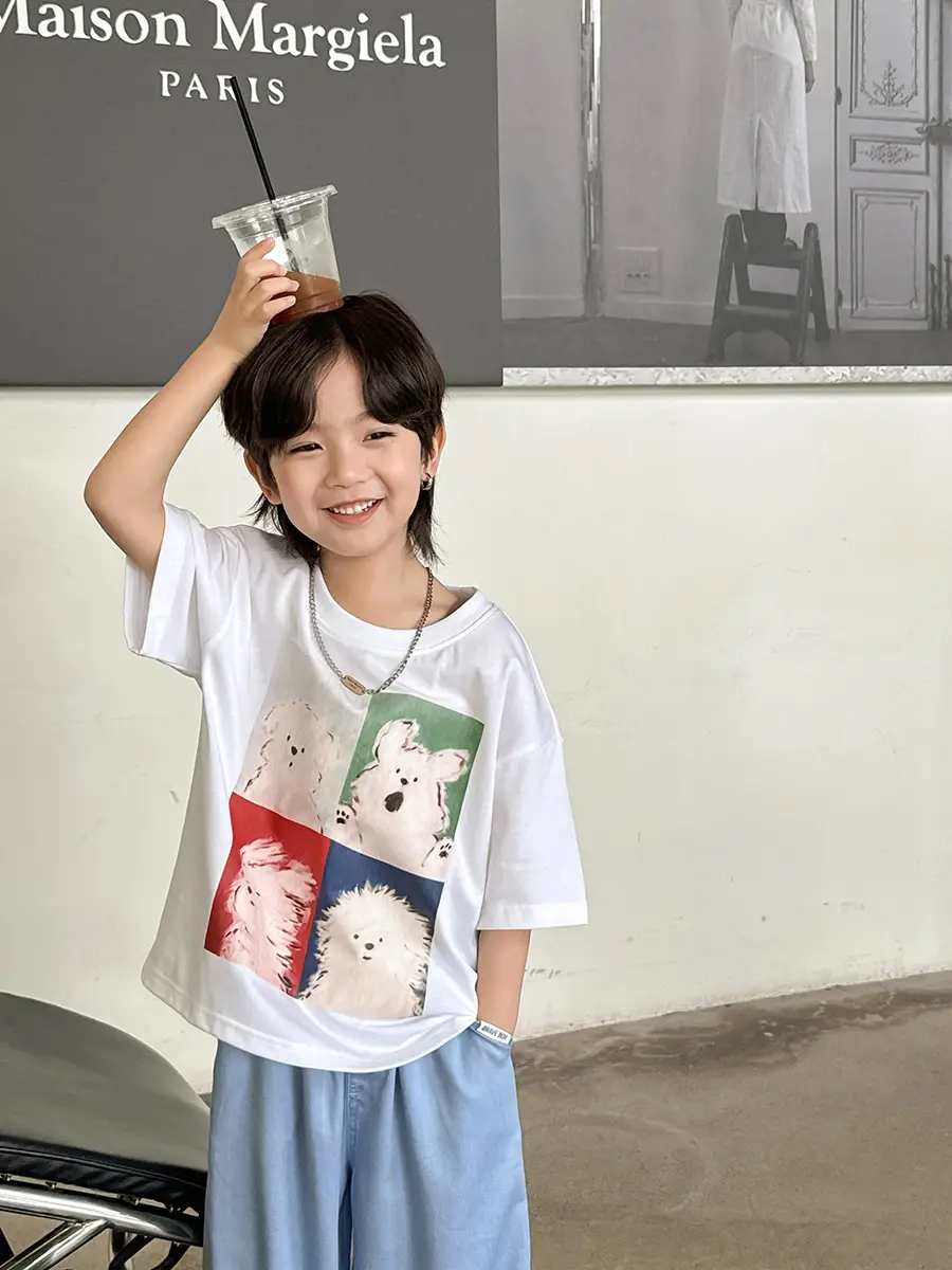 Haima Boys T-Shirt Pink Cotton Summer 2026 - Image 5