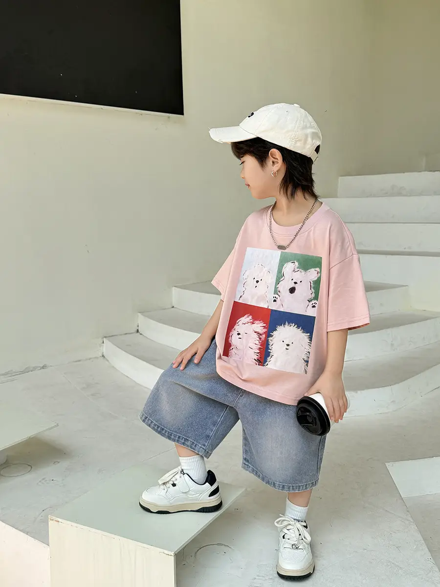 Haima Boys T-Shirt Pink Cotton Summer 2026 - Image 8