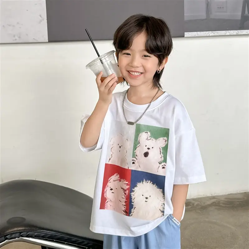 Haima Boys T-Shirt Pink Cotton Summer 2026 - Image 2