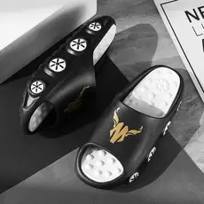 Flip-flops men's summer outdoor wear shit-feeling beach sports non-slip Vietnamese sandals heel driving slippers — feature 1