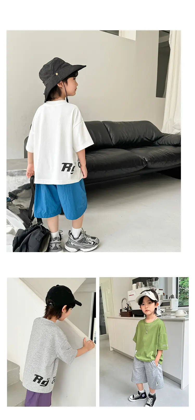 Haima Boys T-Shirt Blue Shorts Summer 2026 — feature 9