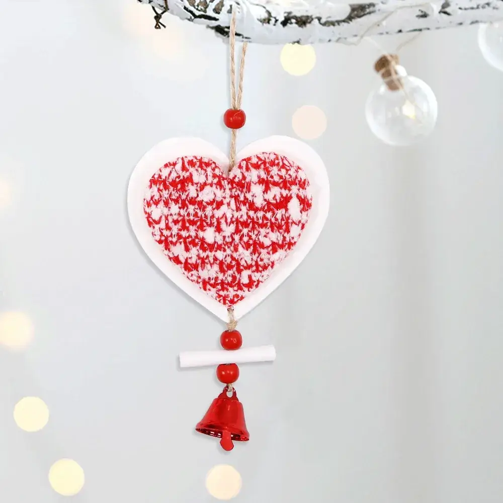 2025 Christmas Wooden Star Pendant with Bell & Tree Design - Image 5