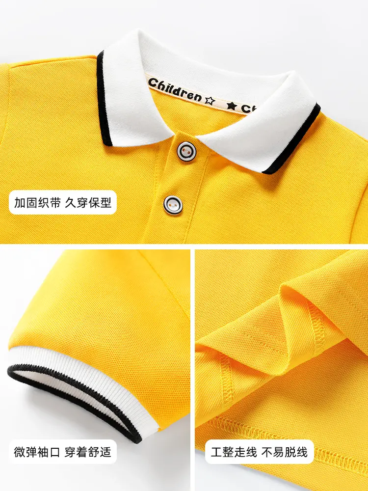 Duomeng Boys White Cotton Polo Shirt 2025 Summer - Image 22