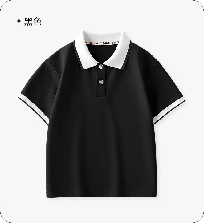 Duomeng Boys White Cotton Polo Shirt 2025 Summer — feature 9