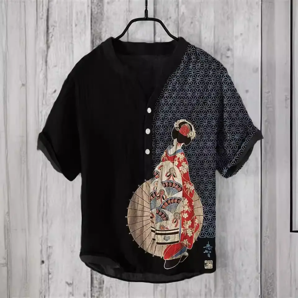 Men's Cross-border Hawaiian Ocean Print T-Shirt - Image 15
